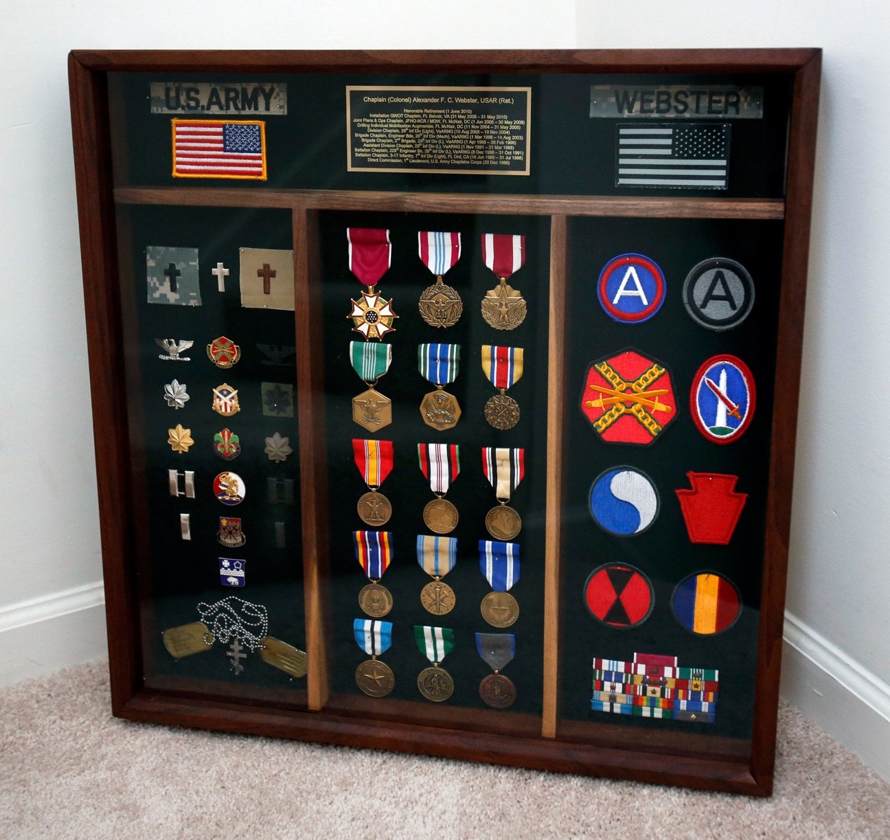 Military Shadow Box Flag Box Flag Case Shadow Box Military