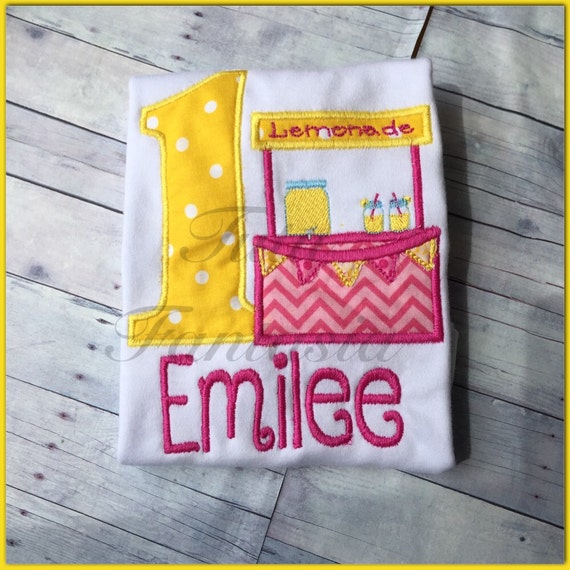 Lemonade stand birthday shirt by TutuFantasia on Etsy