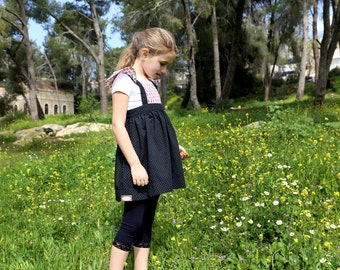 Dirndl, Girls Dirndl, Oktoberfest Kids Dirndl, Oktoberfest Girls Dress, Girls Dirndl Dress, Size 4, Bavarian Girl Outfit, Girls Black Dress,