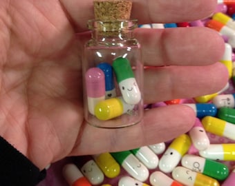 Pastel Goth Fairy Kei Valentine Happy Pills Love Pendants