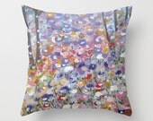 Colorful home decor, Winter decor, Colorful pillow cases, Art pillow cases, Art Home Decor, Cushion,16x16, 18x18, 20x20