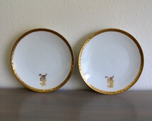 P+T+Bavaria+China Monogrammed China, Gold & White, P. T. Bavaria China, Pin Dish ...