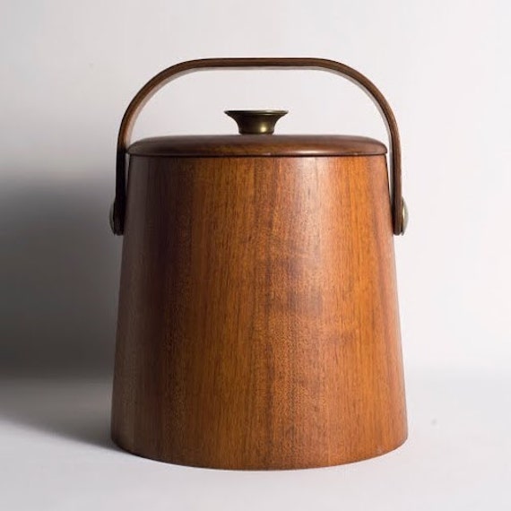 Items similar to Vintage Wooden Ice Bucket on Etsy