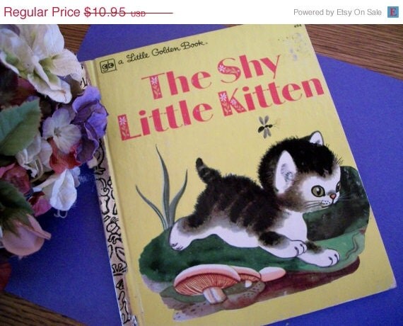 The Shy Little Kitten Picture Book Vintage by TKSPRINGTHINGS