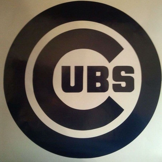 Chicago Cubs Vinyl Cornhole Decals and 2 Circles View All Our