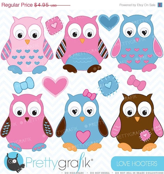 80% OFF SALE Owl clipart commercial use, vector graphics, digital clip art, digital images - CL373 Il_570xn