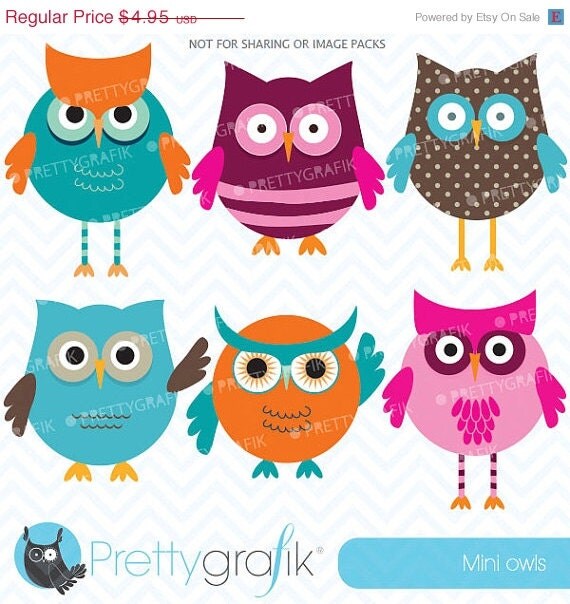 80% OFF SALE owl clipart commercial use, vector graphics, digital clip art, digital images - CL547 Il_570xn