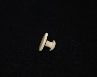 Button, Stud, Beige, White, Bone, Antique, Victorian, Edwardian, Suit, Shirt, Stud, Collar, Button, One, Piece,