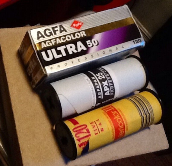 Agfa Ultra 50 Color 120 Film Agfa APX 25 B&W by AkronCameraUnion