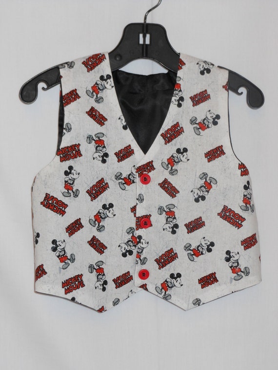  Mickey  Mouse  Vest Boys Custom Boutique  by MyPrincessandHerDoll