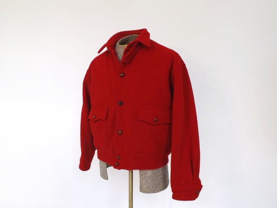 Vintage Mens 1970s Polo by Ralph Lauren Sportcoat Red Wool