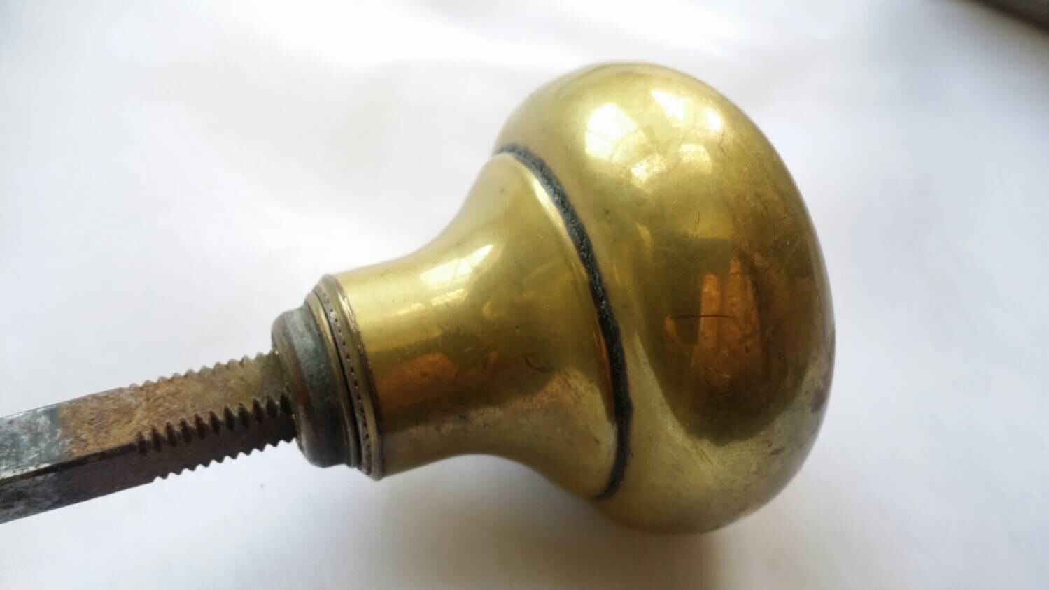 Brass Door Knobs Round Door knob Vintage Door Knob Stylish