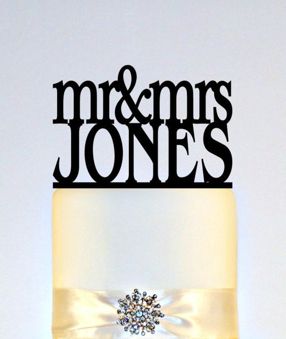 Wedding Cake Topper Or Sign Monogram personalized with