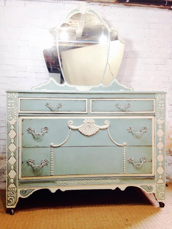 Items similar to Lady's Dresser Shabby Chic inspired by "Frozen" on Etsy