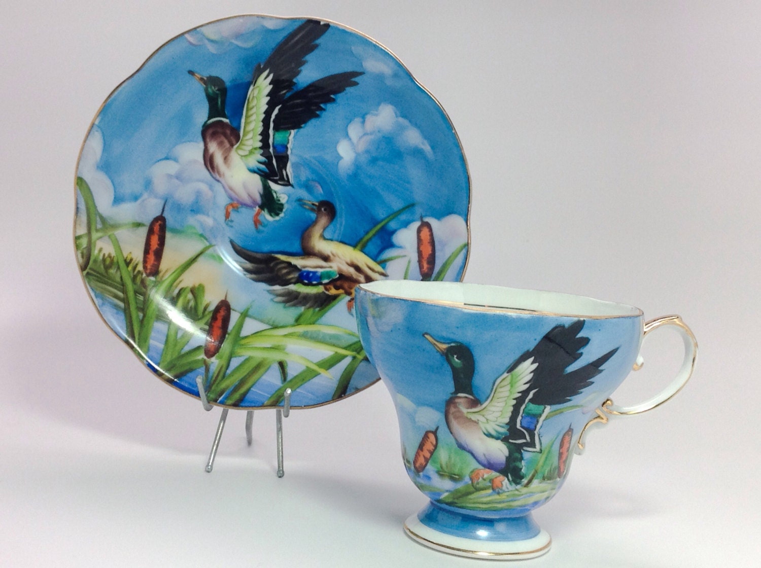 RESERVED Norcrest Japan Fine China Hand Painted Tea