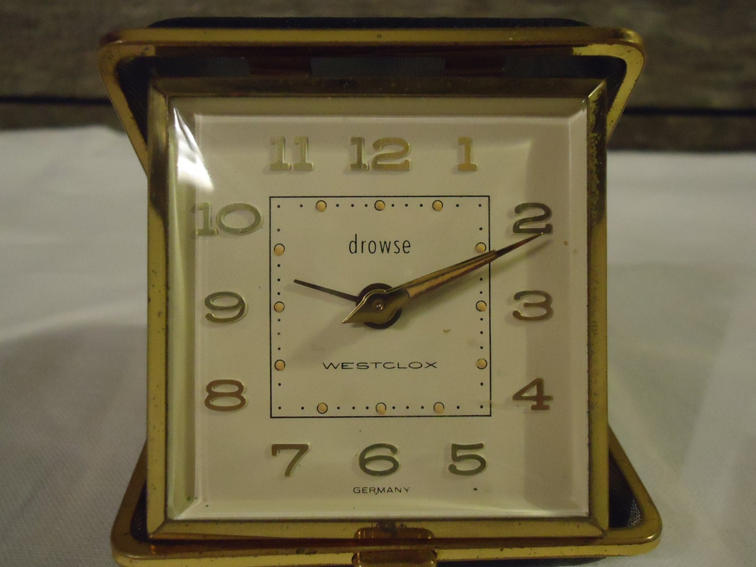 vintage Alarm clock German Westclox drowse travel by AVintageFarm