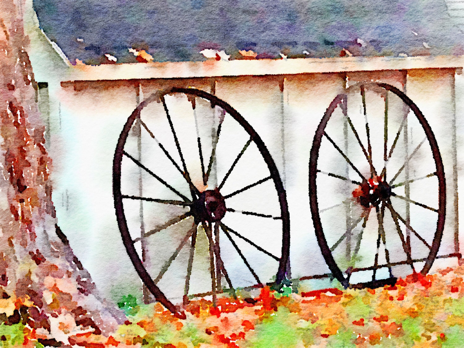 Wagon Wheels print.