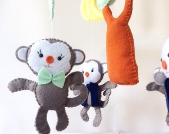 Baby mobiles plush toys personalized stuffed by LaPetiteMelina
