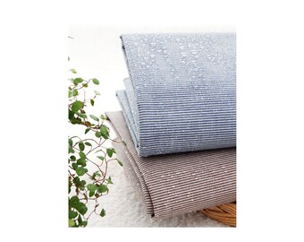 laminated cotton Fabrics waterproof vinyl fabric by the yard oilcloth stripe ddm-ch15260 / 15258
