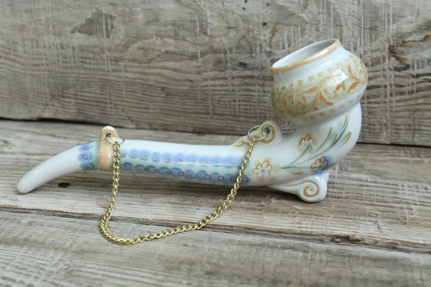 Pipe Porcelain Tobacco pipe home by HandMadeAndAntique