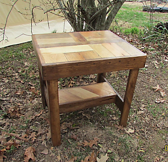 Rustic End Table Rustic Table Living Room Furniture Rustic
