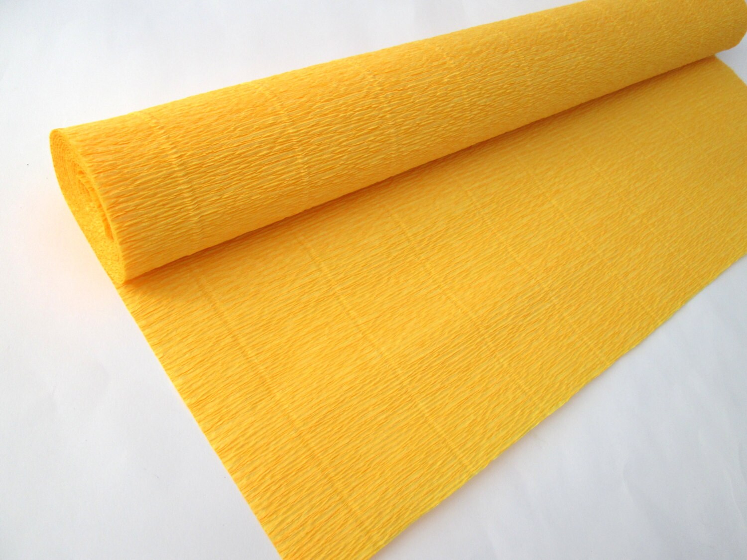 Crepe Paper Roll140g. 976 YellowGift Wrapping by LandofFlowers