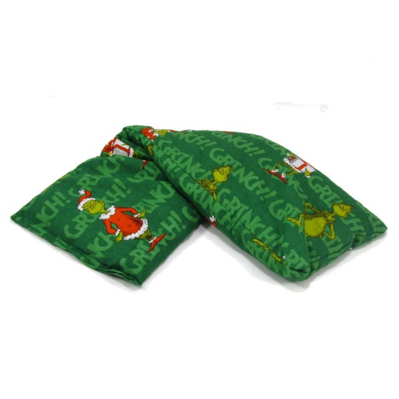 Items similar to Cherry Pit Heating Pad Grinch Microwaveable Cherry