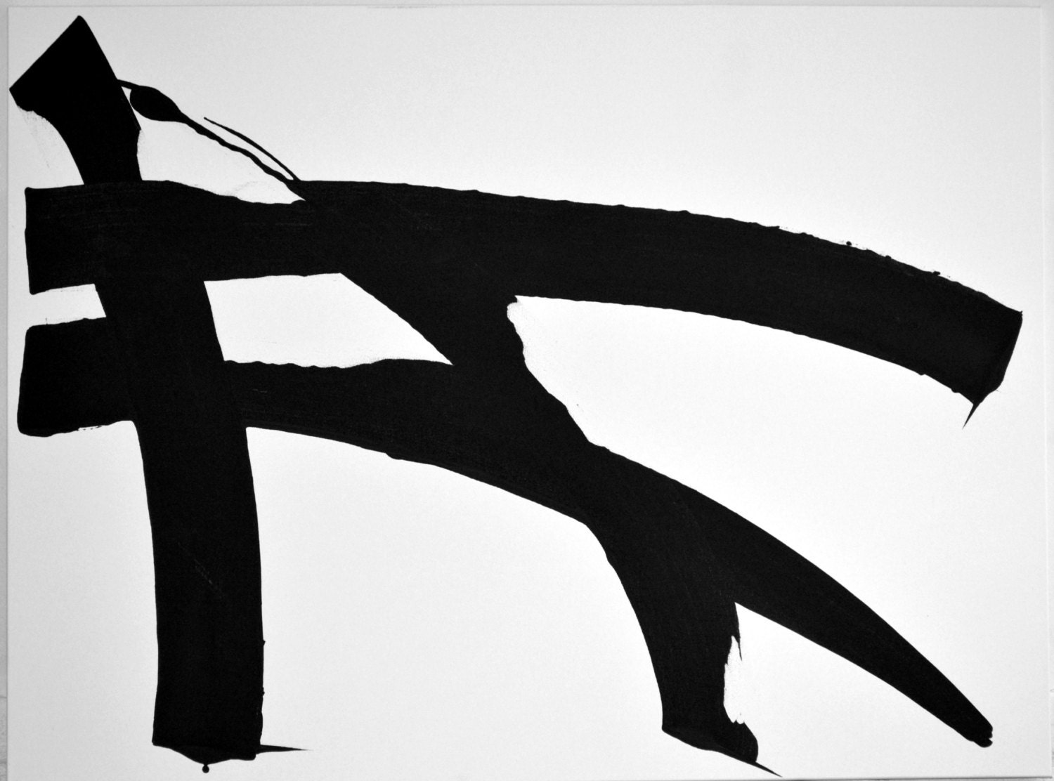 SOLD 3-28-2015 Black/White Large 30x40 Canvas by ArtbyDinaD