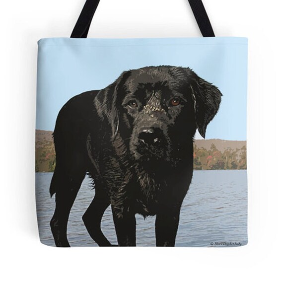 ... gift Labrador art Photography Vermont Labrador tote bag Personalized