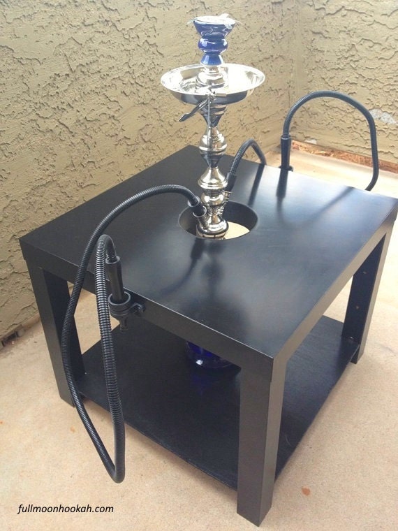 Eclipse Hookah Stabilizer Table Black made to order
