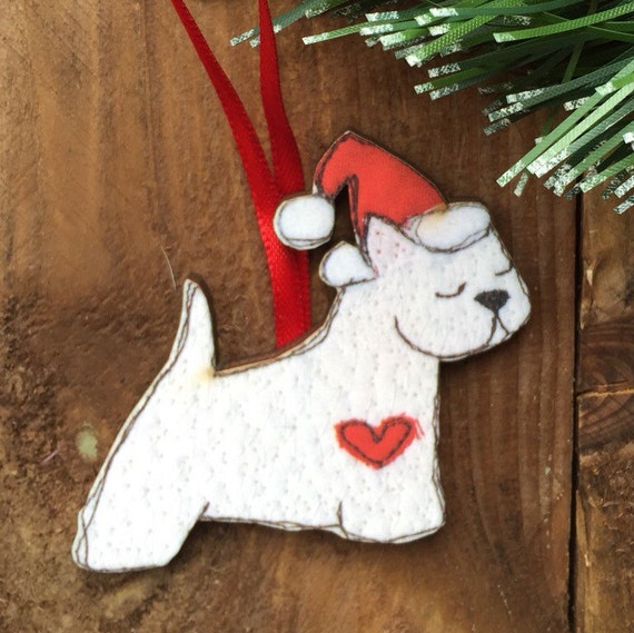west highland white christmas tree ornament by beaglenthread west highland white christmas tree ornament by beaglenthread