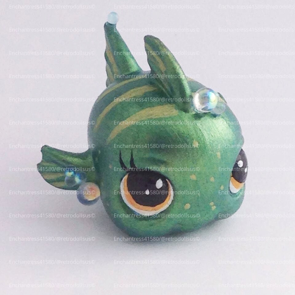 Littlest Pet Shop Fish Toy Custom OOAK LPS