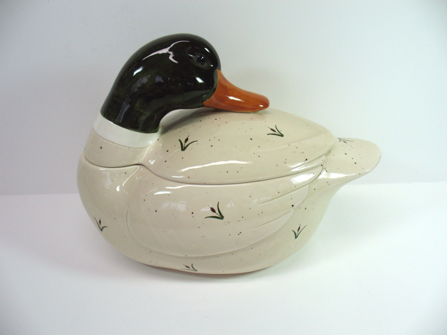 Otagiri Duck Cookie Jar Soup Tureen Serving Mallard Japan
