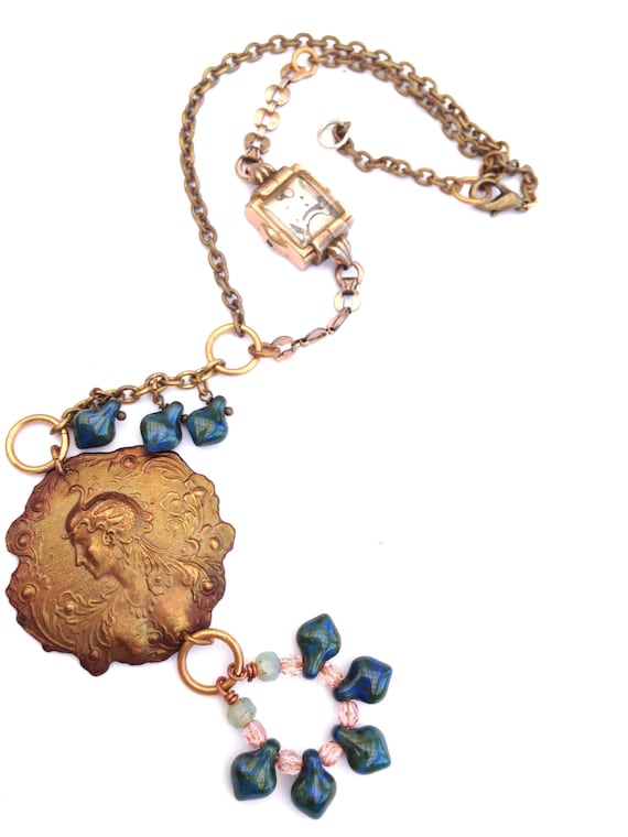 Items similar to Steampunk necklace Greek God Choker Necklace on Etsy