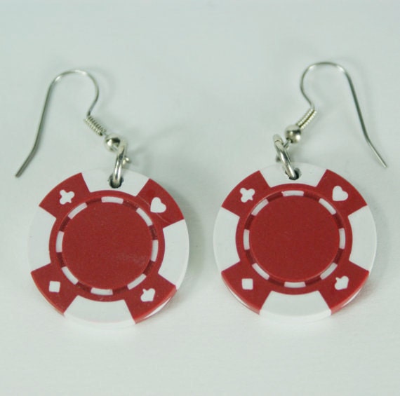 Poker earrings