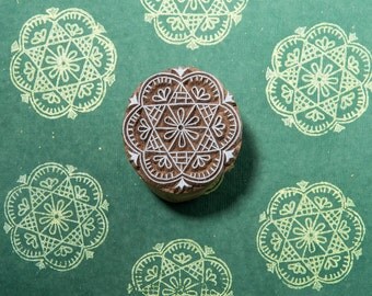 Rangoli 028, wooden printing block