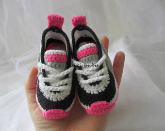 Crochet Baby Nike Shoes Free Pattern