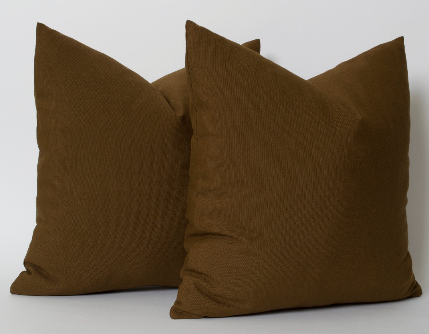 Solid Dark Brown Pillow Cover ALL SIZES Decorative by pillowme