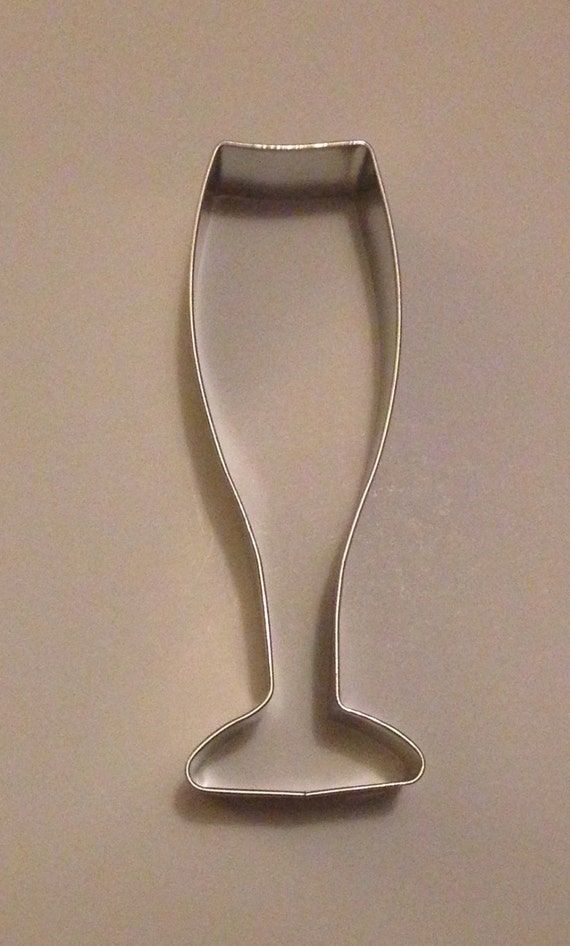 4 Champagne Glass Cookie Cutter by KLConfections on Etsy