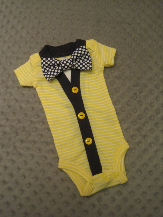 Infant Onepieces Bow Tie bodysuits Baby outfit with