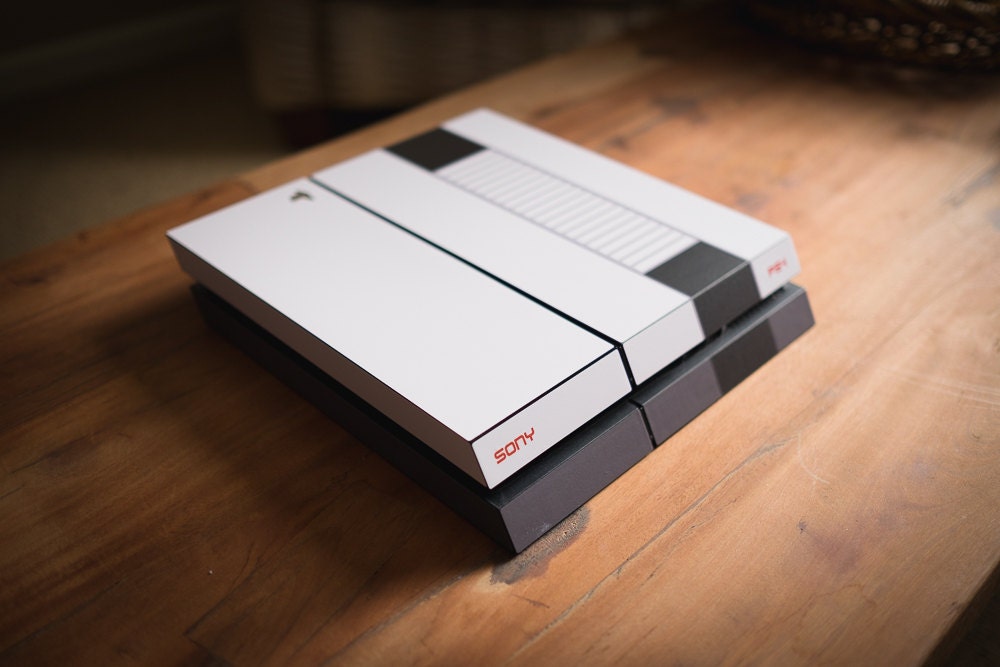 Download Retro NES-Style Game Console Skin for Sony PS4