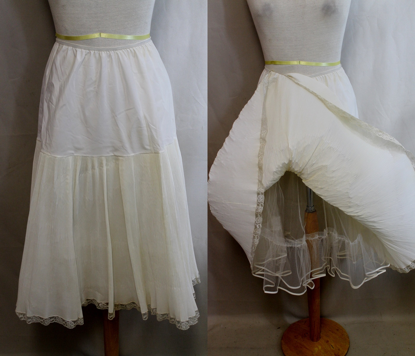 50s Petticoat 1950s White Crinoline White by AlleyKatzBoutique
