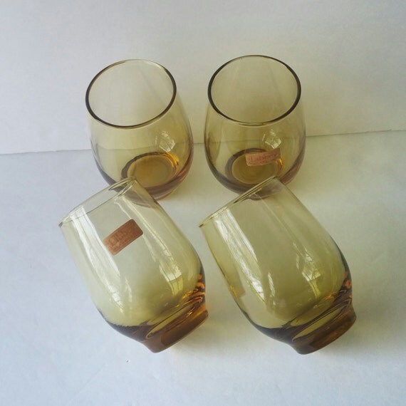 vintage whiskey glasses double old fashioned by JewelzAndBeyond