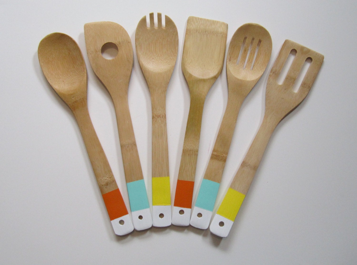 Bamboo Utensils HandPainted Modern Bamboo Utensils Bamboo