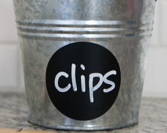 Circle Reusable Chalk Labels - Chalkboard Stickers to Organize Personalize and Entertain - Simply Remarkable Classic Chalkboard Stickers