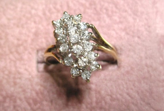 Vintage Waterfall Diamond Rings 8