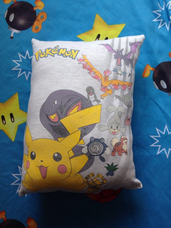 Pokemon throw pillow by IamSharkBuyMyArt on Etsy