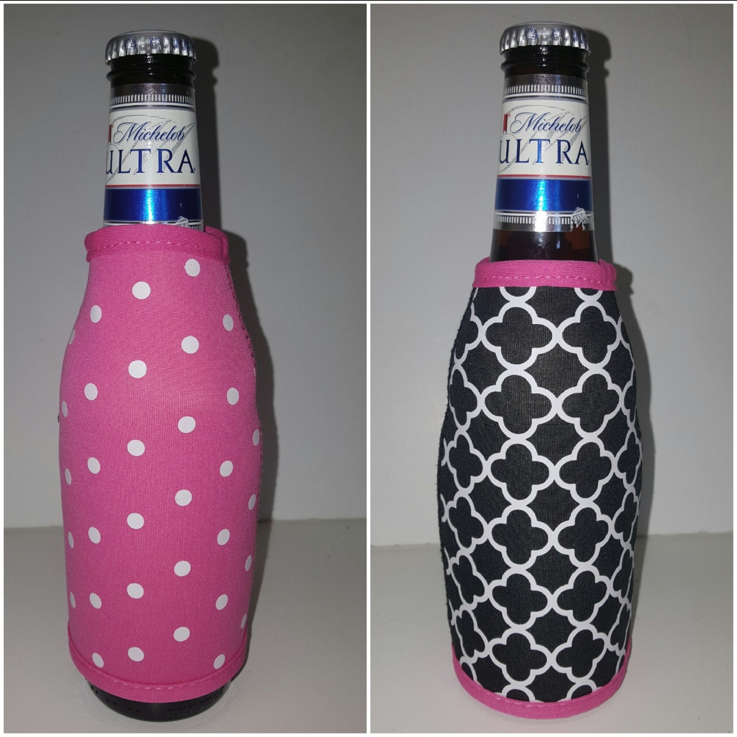 Reversible Beer Bottle Koozies by CrystalsCreations98 on Etsy