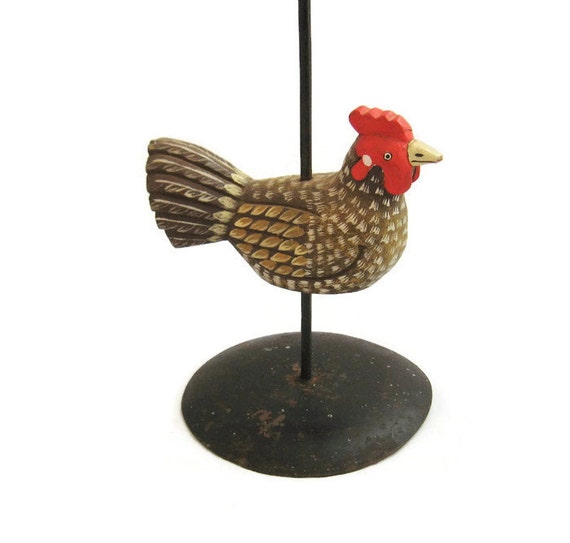 Rustic Rooster Candle Holder by GrannyBeansBoutique on Etsy