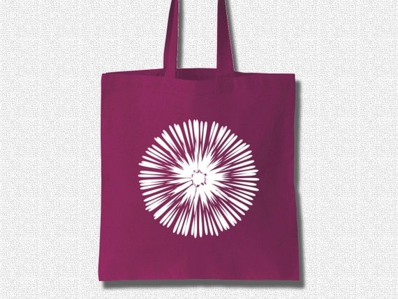 Cotton Tote Bag Women Digital Flower - Tote Bag for Women by K-Log